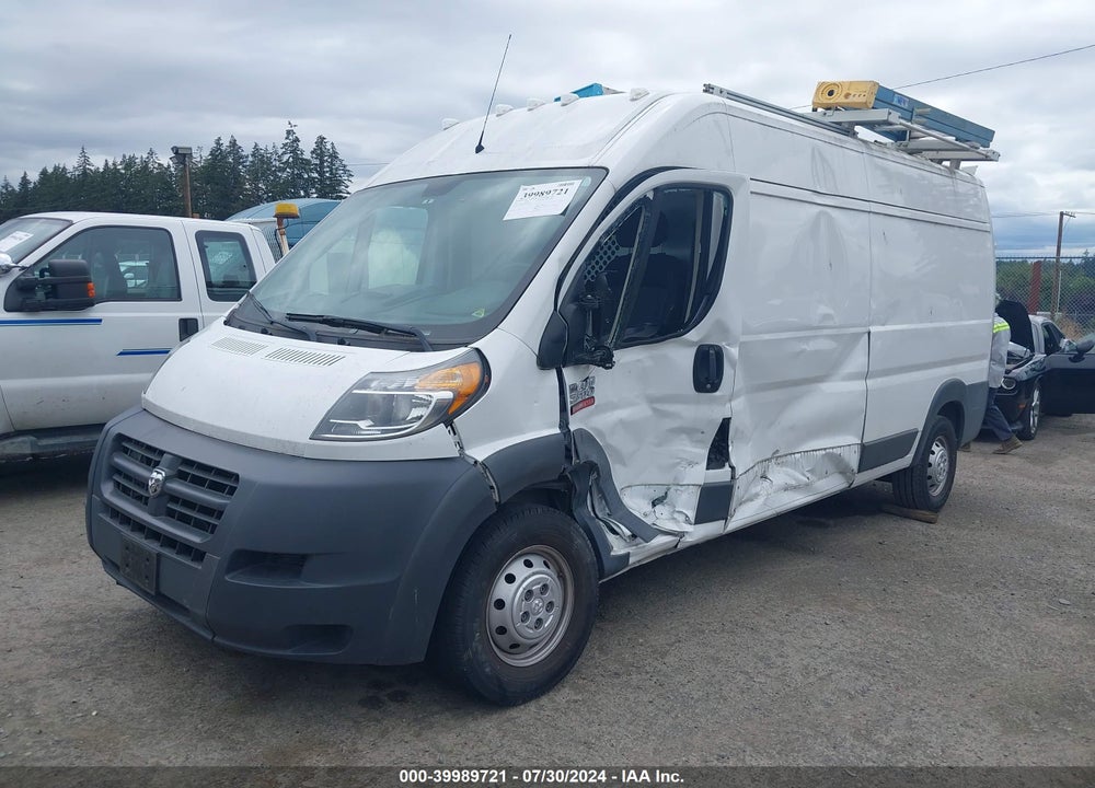 2017 RAM PROMASTER 2500 HIGH ROOF 159 WB VIN: 3C6TRVDG6HE506918