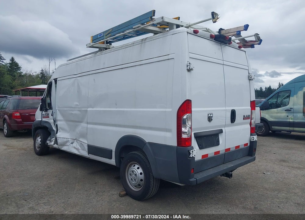 2017 RAM PROMASTER 2500 HIGH ROOF 159 WB VIN: 3C6TRVDG6HE506918