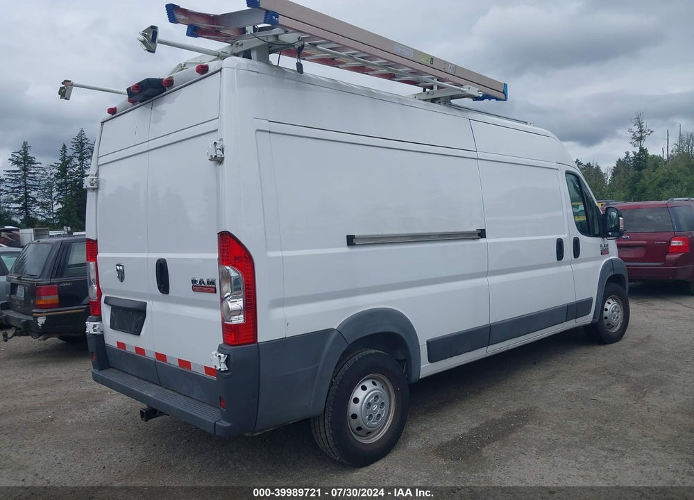 2017 RAM PROMASTER 2500 HIGH ROOF 159 WB VIN: 3C6TRVDG6HE506918