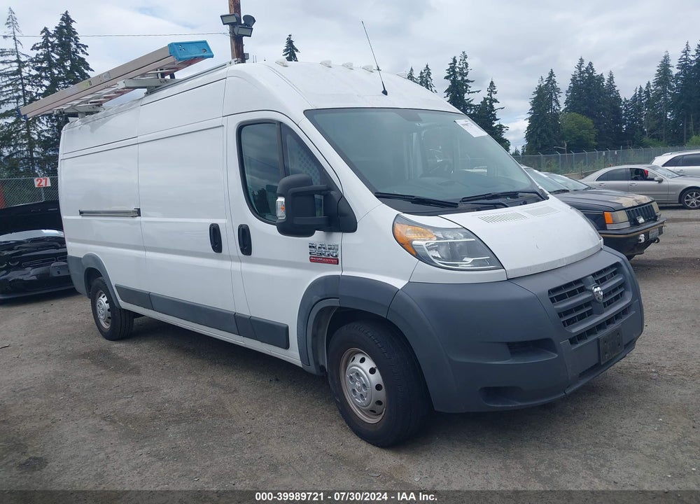 2017 RAM PROMASTER 2500 HIGH ROOF 159 WB VIN: 3C6TRVDG6HE506918