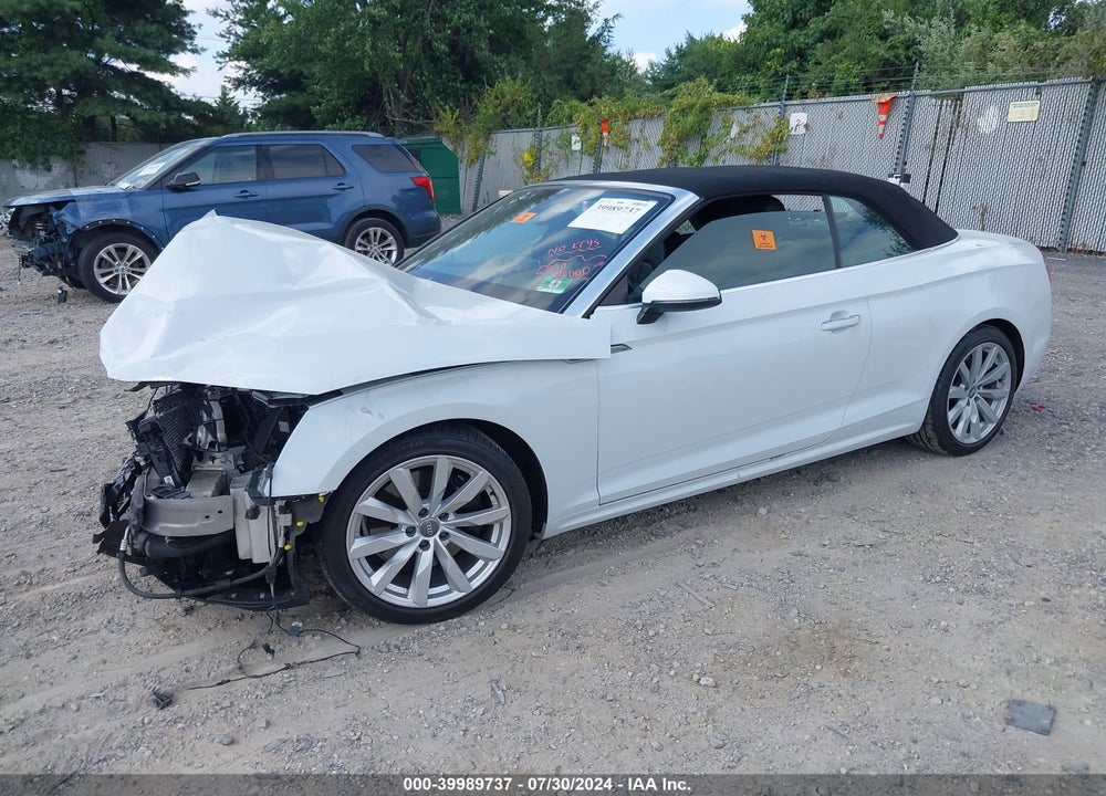 2018 AUDI A5 2.0T PREMIUM VIN: WAUYNGF56JN000375
