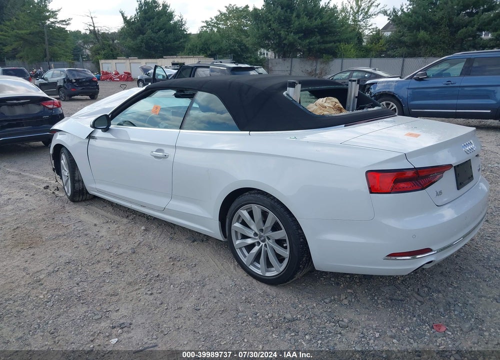 2018 AUDI A5 2.0T PREMIUM VIN: WAUYNGF56JN000375