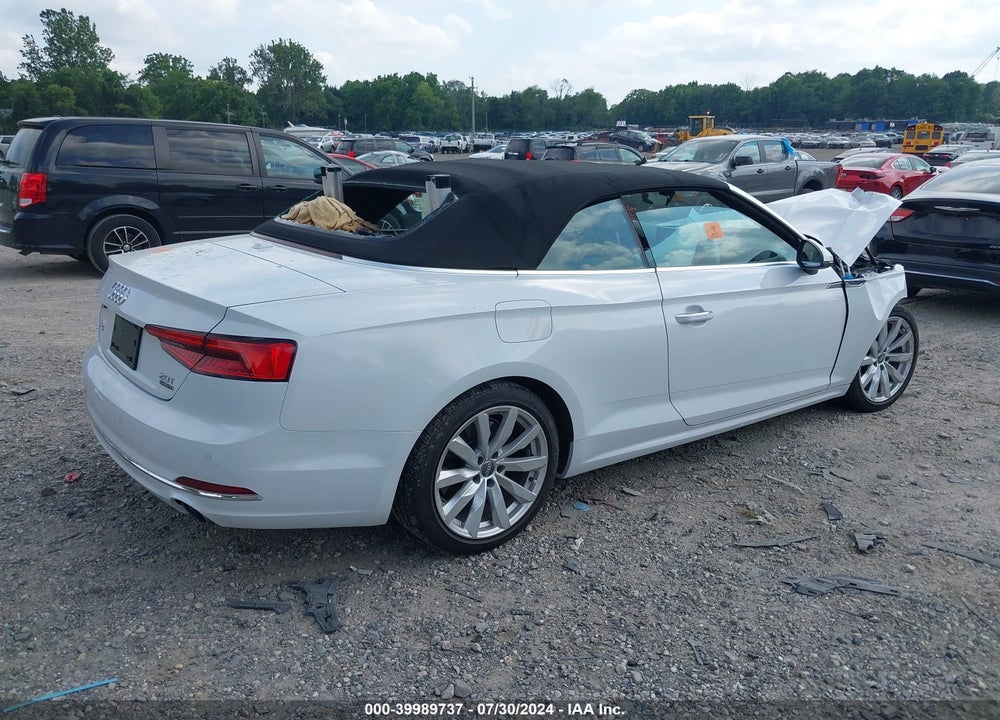 2018 AUDI A5 2.0T PREMIUM VIN: WAUYNGF56JN000375