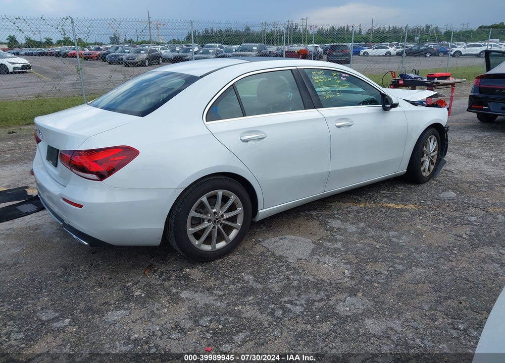 2020 MERCEDES-BENZ A 220 VIN: W1K3G4EB0LW044419