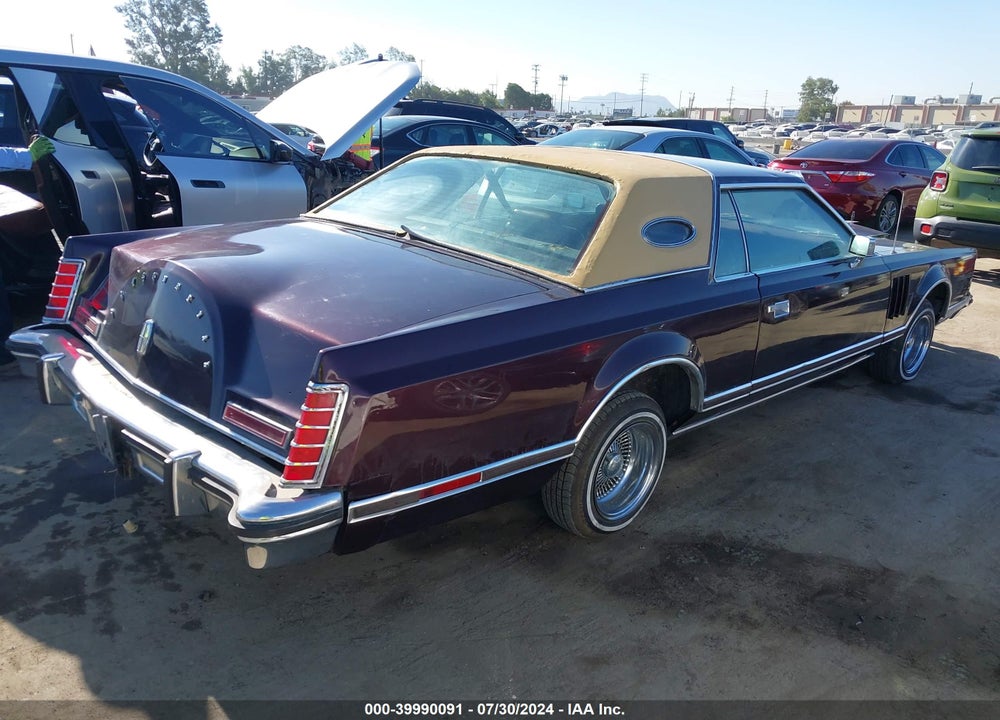 1978 LINC MARK V HARDTOP VIN: 8Y89S840418