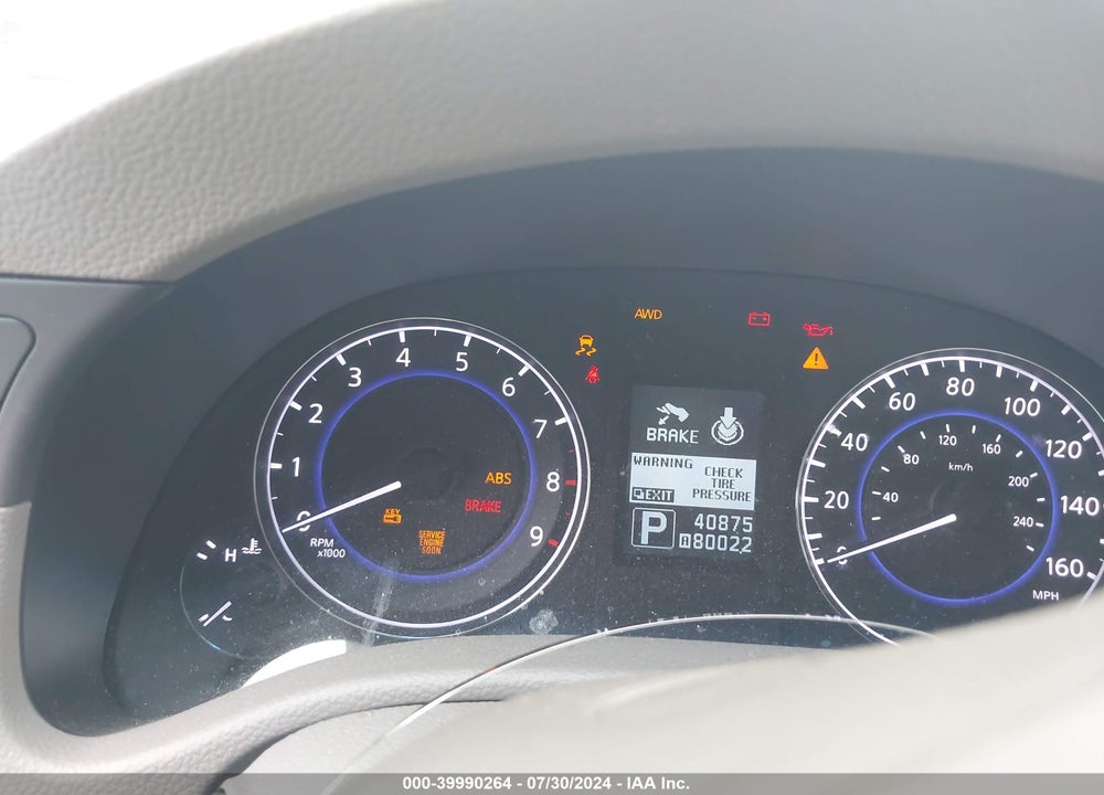 2013 INFINITI G37X VIN: JN1CV6AR7DM750740