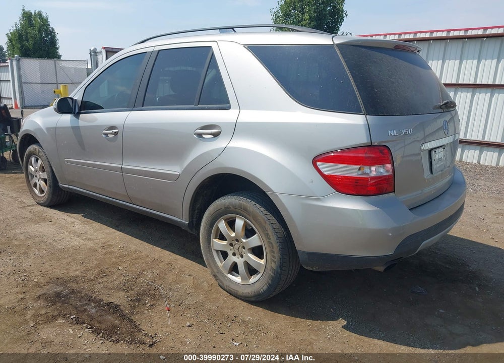 2007 MERCEDES-BENZ ML 350 4MATIC VIN: 4JGBB86E07A267286