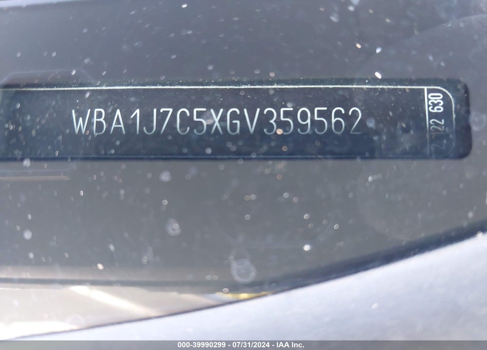 2016 BMW M235I VIN: WBA1J7C5XGV359562