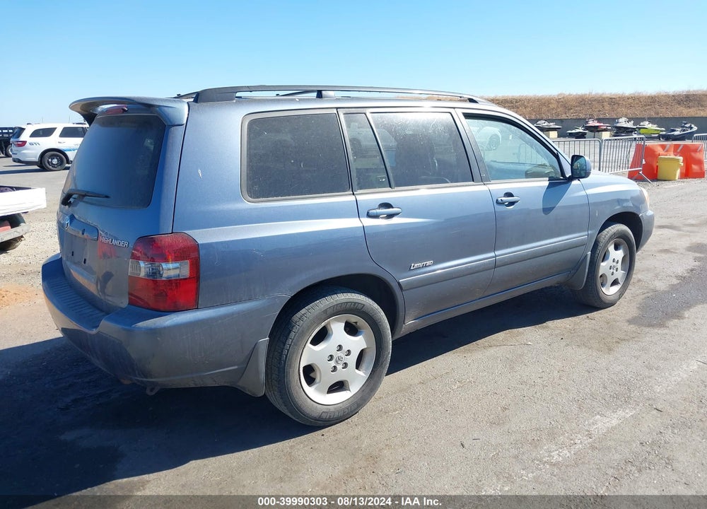 2006 TOYOTA HIGHLANDER LIMITED V6 VIN: JTEEP21A960164596