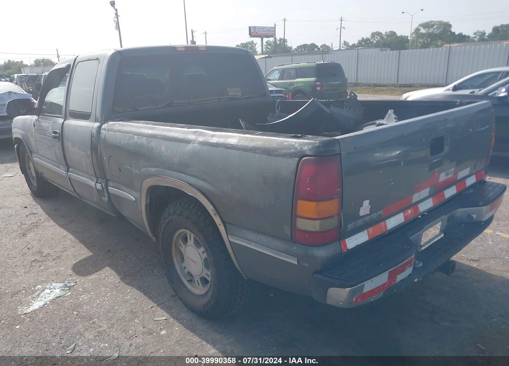 2001 GMC SIERRA 1500 SLE VIN: 2GTEC19T411197437