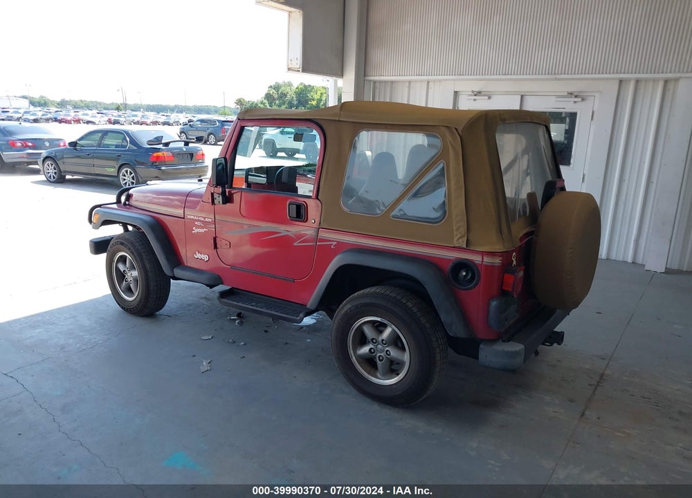 1998 JEEP WRANGLER SPORT VIN: 1J4FY19S2WP743587