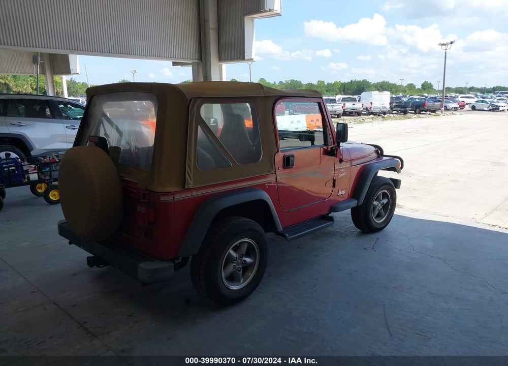 1998 JEEP WRANGLER SPORT VIN: 1J4FY19S2WP743587