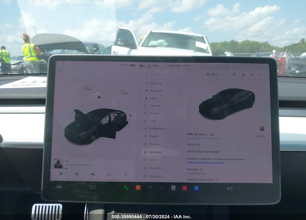 2021 TESLA MODEL 3 STANDARD RANGE PLUS REAR-WHEEL DRIVE VIN: 5YJ3E1EA7MF048284