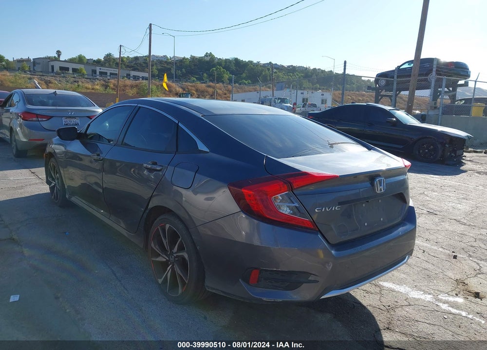 2019 HONDA CIVIC LX VIN: 2HGFC2F65KH591452