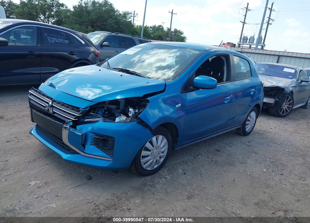 2021 MITSUBISHI MIRAGE CARBONITE EDITION/ES/LE VIN: ML32AUHJ2MH011165