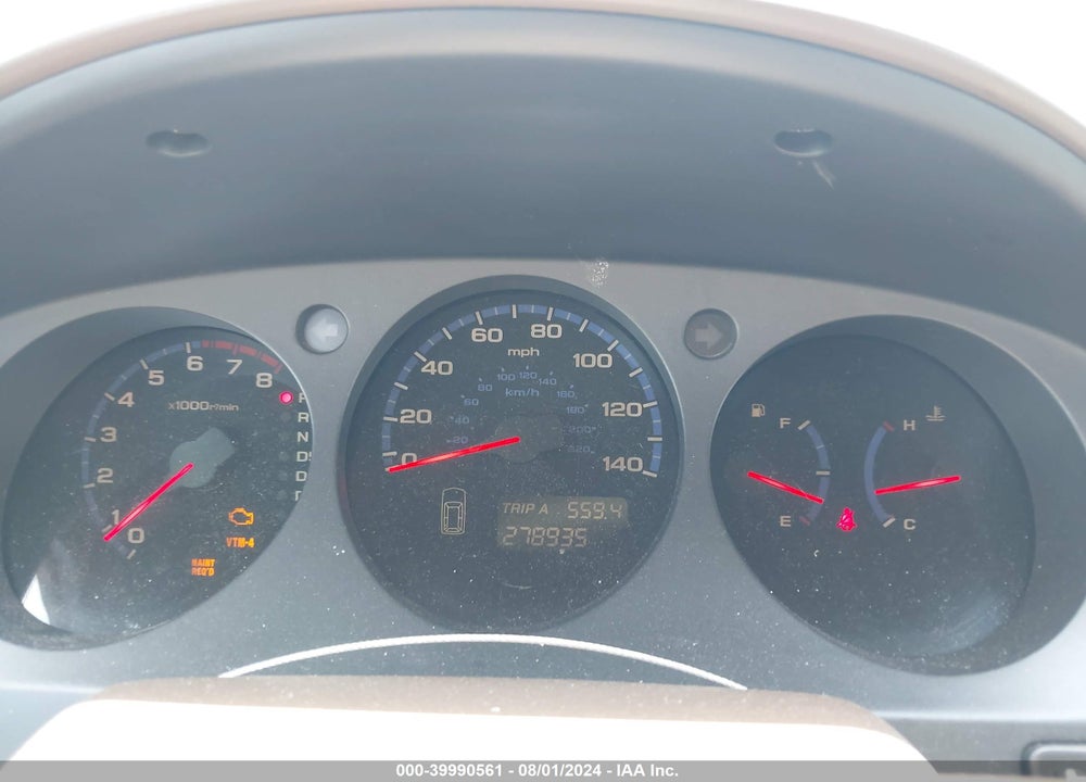 2004 ACURA MDX VIN: 2HNYD18634H500283