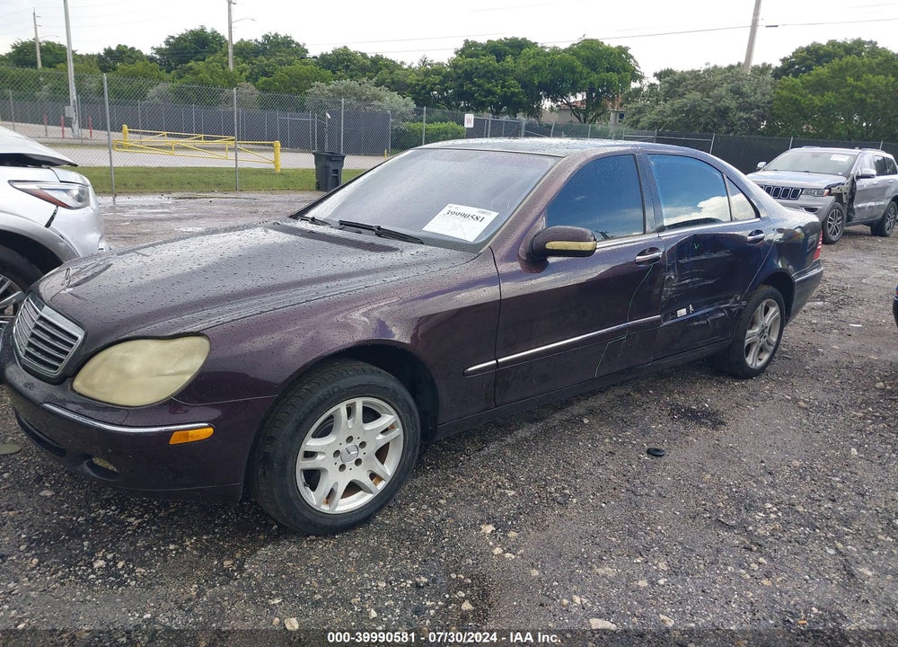 2001 MERCEDES-BENZ S 500 VIN: WDBNG75J01A202424
