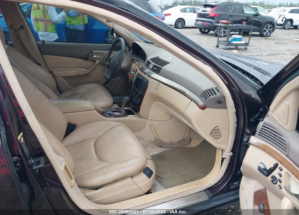 2001 MERCEDES-BENZ S 500 VIN: WDBNG75J01A202424