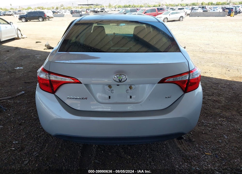 2016 TOYOTA COROLLA LE VIN: 2T1BURHE3GC651463