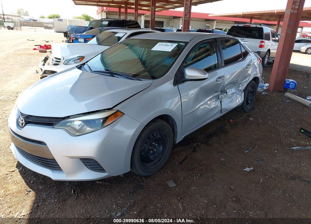 2016 TOYOTA COROLLA LE VIN: 2T1BURHE3GC651463