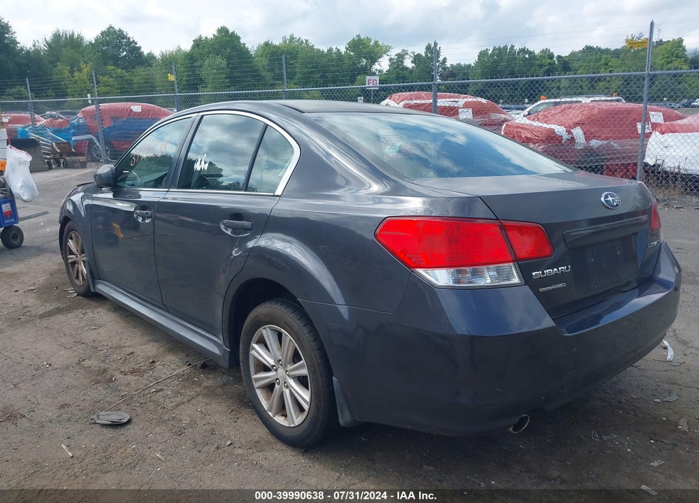 2011 SUBARU LEGACY 2.5I PREMIUM VIN: 4S3BMBC69B3257295