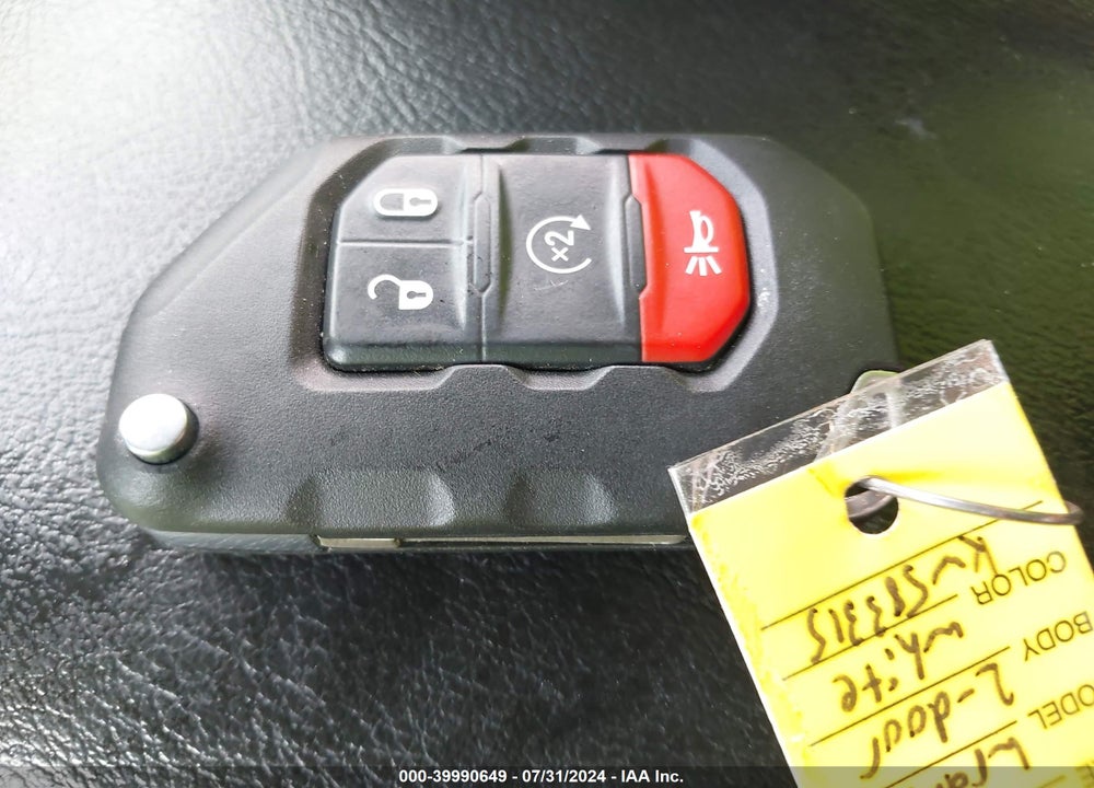 2019 JEEP WRANGLER / VIN: 1C4GJXAG0KW583315