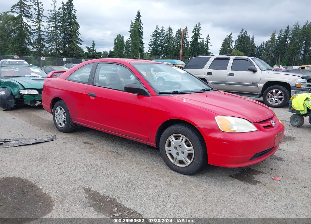 2001 HONDA CIVIC LX VIN: 1HGEM21531L034886
