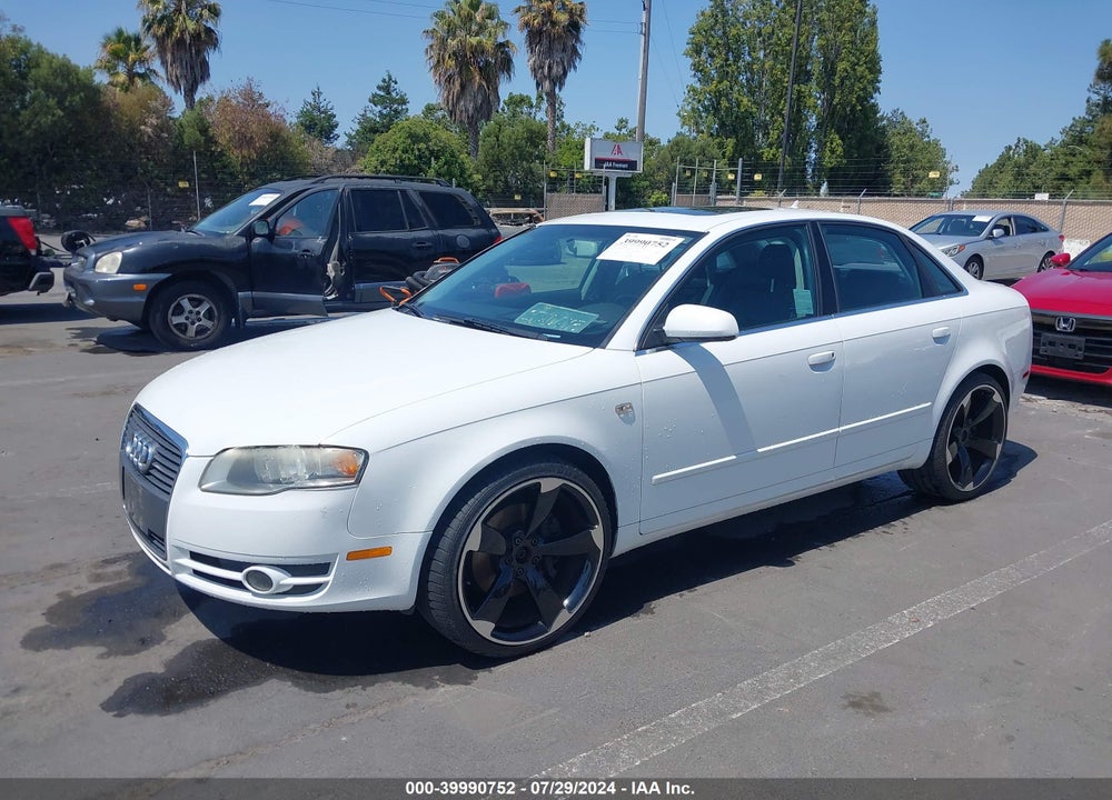 2007 AUDI A4 2.0T VIN: WAUAF78E37A121473
