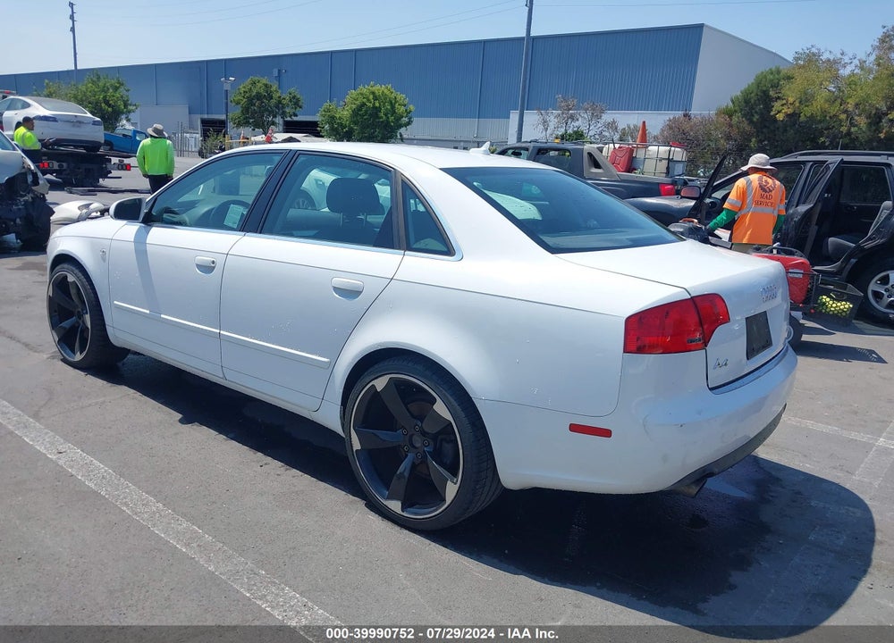 2007 AUDI A4 2.0T VIN: WAUAF78E37A121473