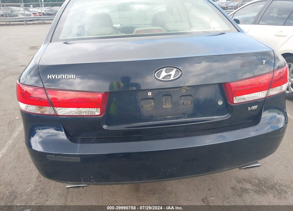 2006 HYUNDAI SONATA GLS V6/LX V6 VIN: 5NPEU46F76H084620