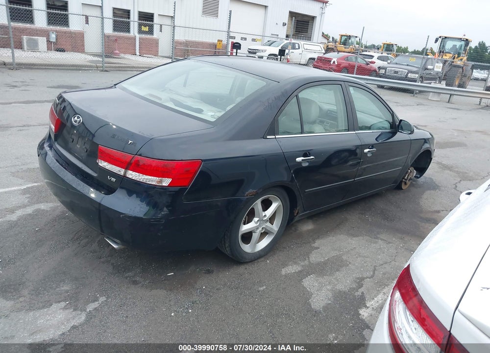 2006 HYUNDAI SONATA GLS V6/LX V6 VIN: 5NPEU46F76H084620