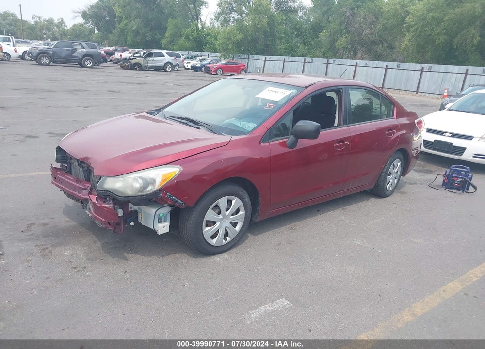 2012 SUBARU IMPREZA 2.0I VIN: JF1GJAA63CH031162