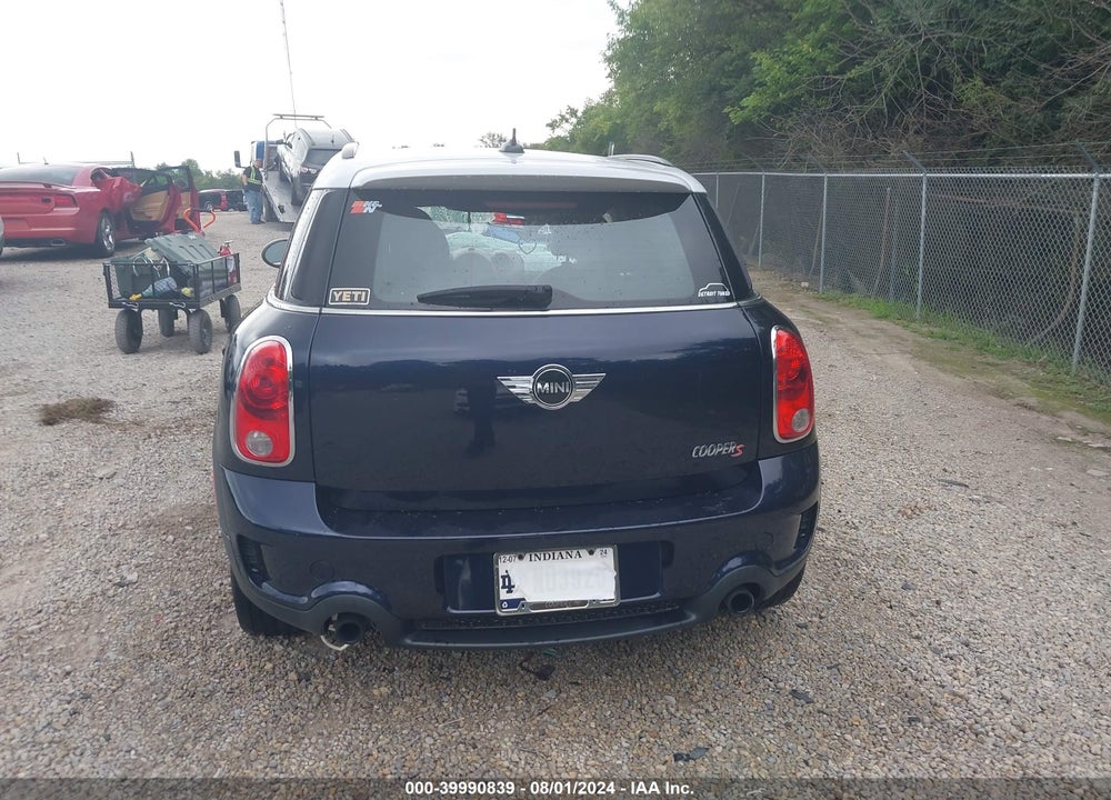 2012 MINI COOPER S COUNTRYMAN VIN: WMWZC5C54CWM13153