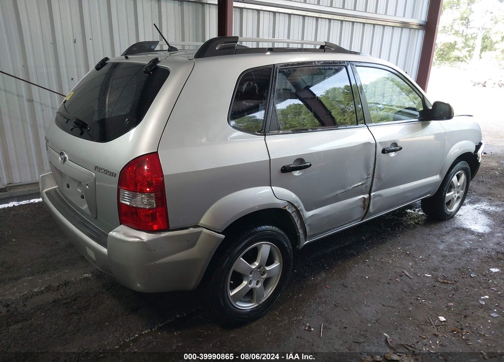 2007 HYUNDAI TUCSON GLS VIN: KM8JM12B27U516338