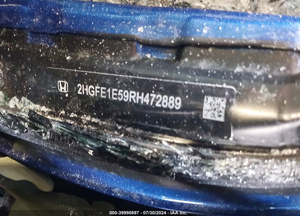 2024 HONDA CIVIC SI SEDAN VIN: 2HGFE1E59RH472889