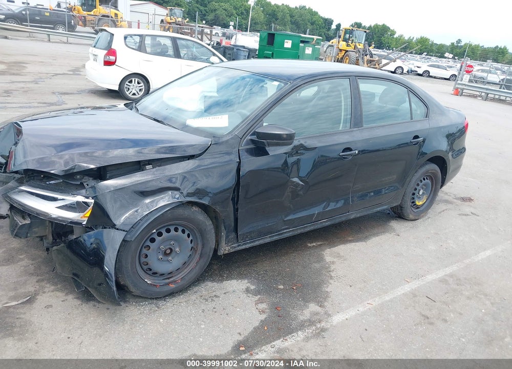 2012 VOLKSWAGEN JETTA 2.0L S VIN: 3VW2K7AJ2CM424782