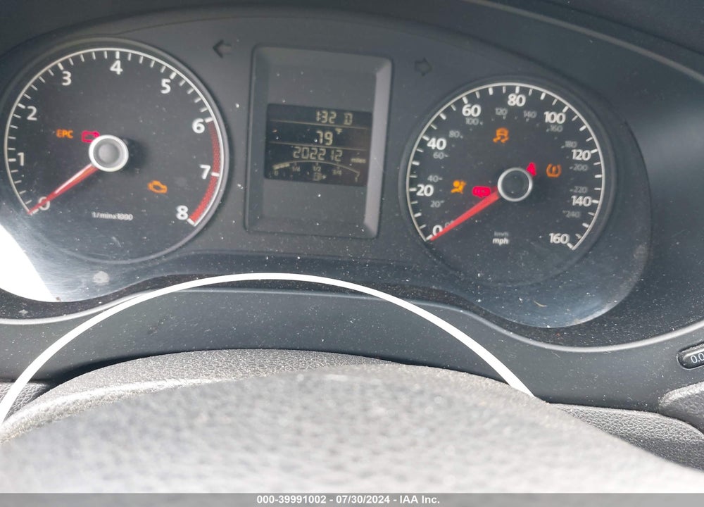 2012 VOLKSWAGEN JETTA 2.0L S VIN: 3VW2K7AJ2CM424782