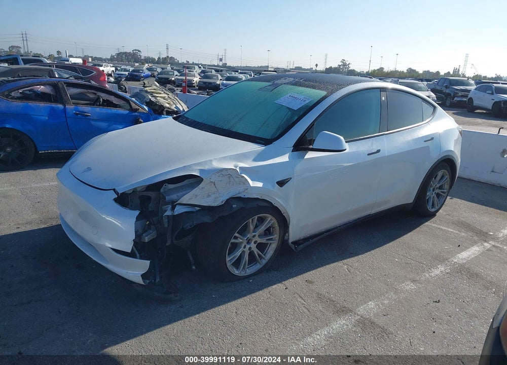 2021 TESLA MODEL Y LONG RANGE DUAL MOTOR ALL-WHEEL DRIVE VIN: 5YJYGDEE7MF092208