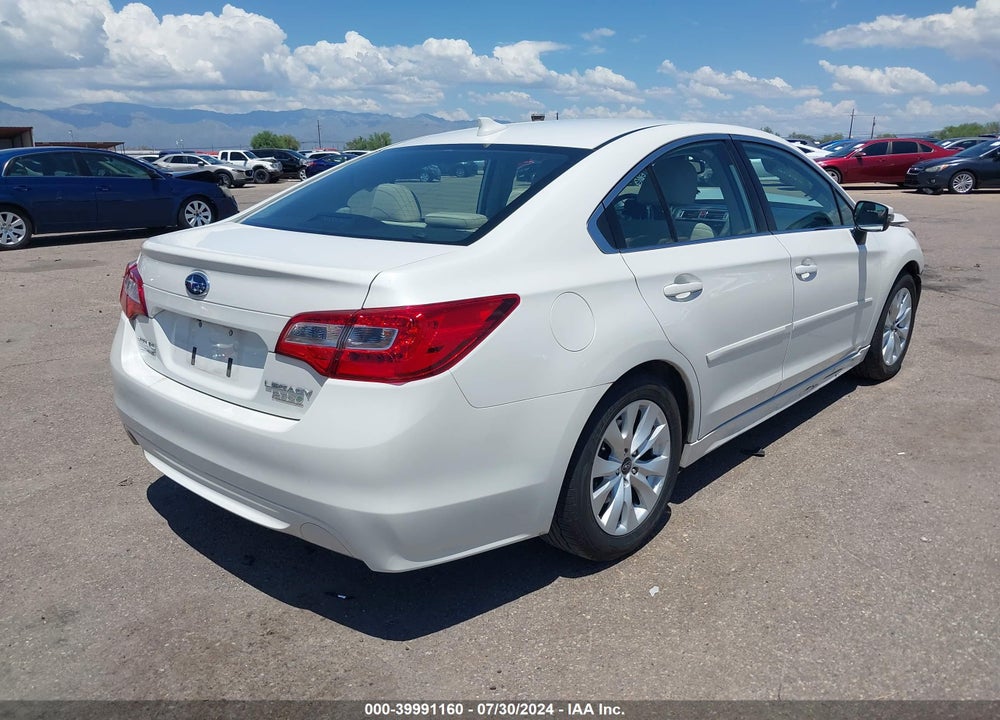 2016 SUBARU LEGACY 2.5I PREMIUM VIN: 4S3BNAF66G3040846