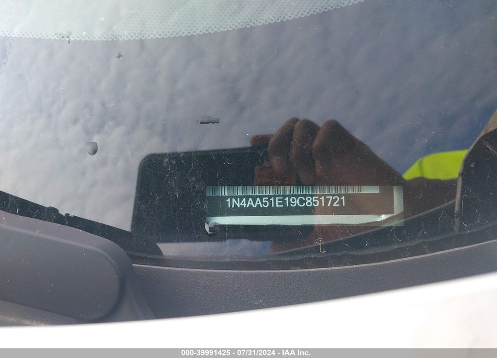 2009 NISSAN MAXIMA 3.5 SV VIN: 1N4AA51E19C851721