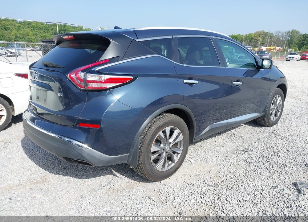 2015 NISSAN MURANO SL VIN: 5N1AZ2MG2FN213424
