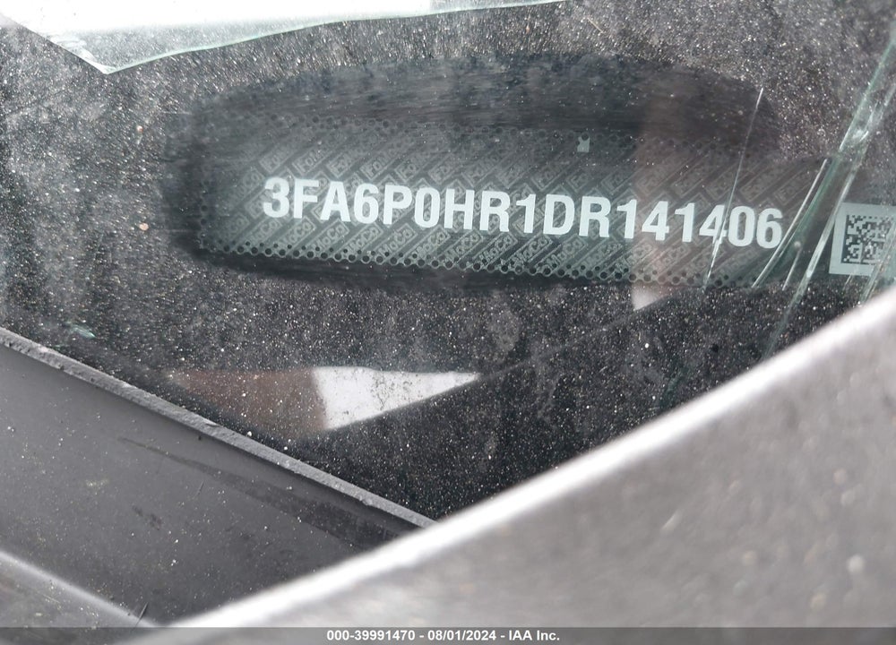 2013 FORD FUSION SE VIN: 3FA6P0HR1DR141406