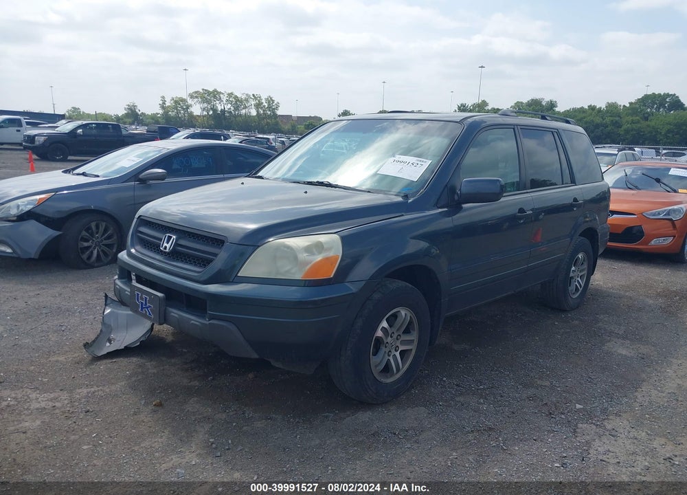 2005 HONDA PILOT EX-L VIN: 2HKYF18575H525221