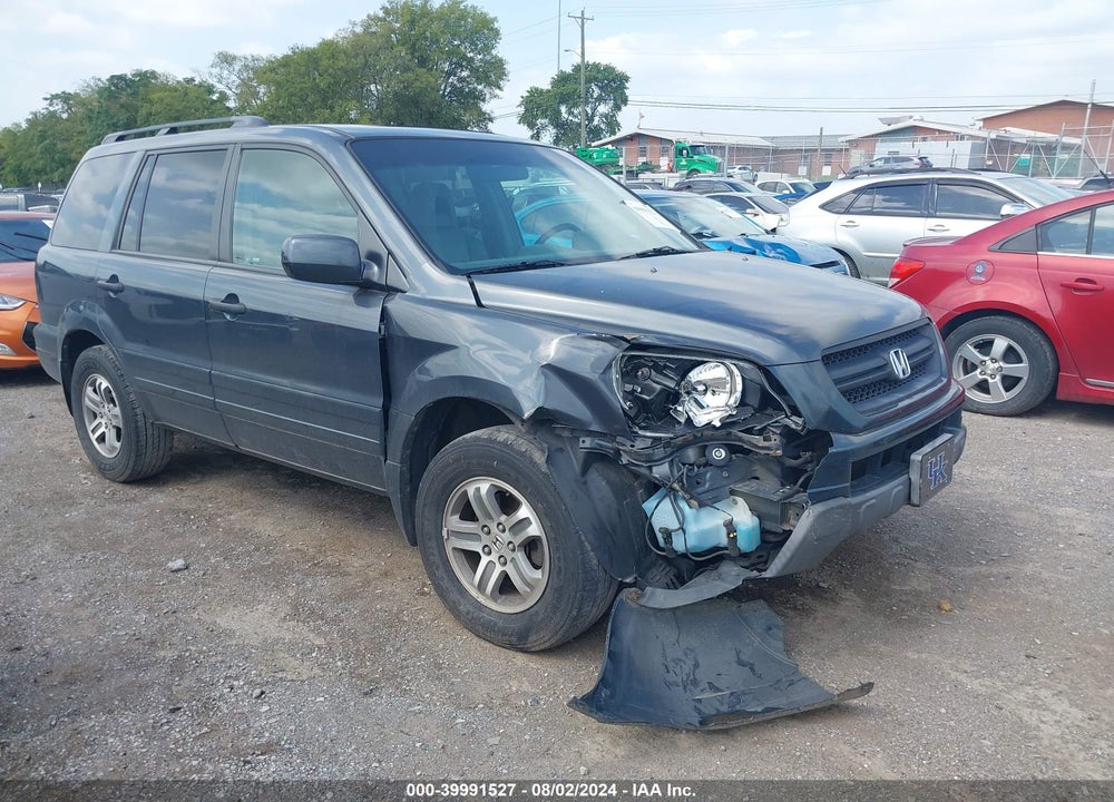 2005 HONDA PILOT EX-L VIN: 2HKYF18575H525221