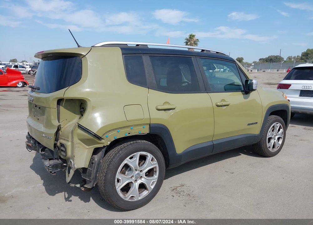 2015 JEEP RENEGADE LIMITED VIN: ZACCJBDT0FPB64399