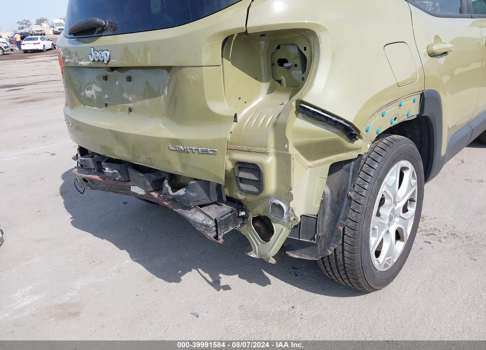 2015 JEEP RENEGADE LIMITED VIN: ZACCJBDT0FPB64399