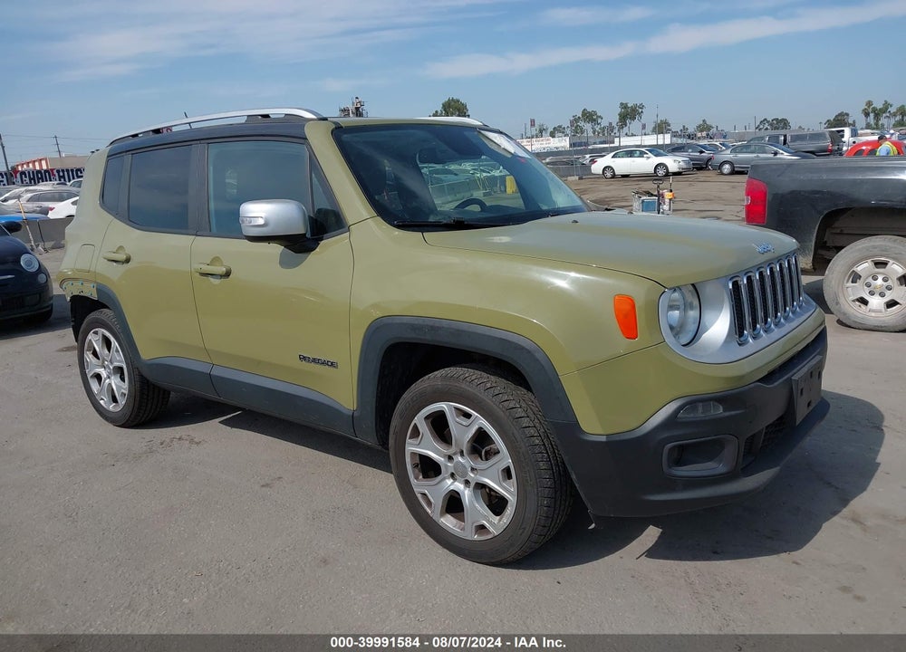 2015 JEEP RENEGADE LIMITED VIN: ZACCJBDT0FPB64399