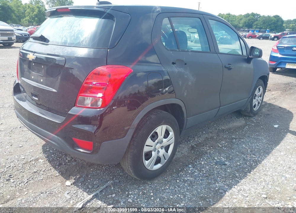 2017 CHEVROLET TRAX LS VIN: 3GNCJKSB7HL186632