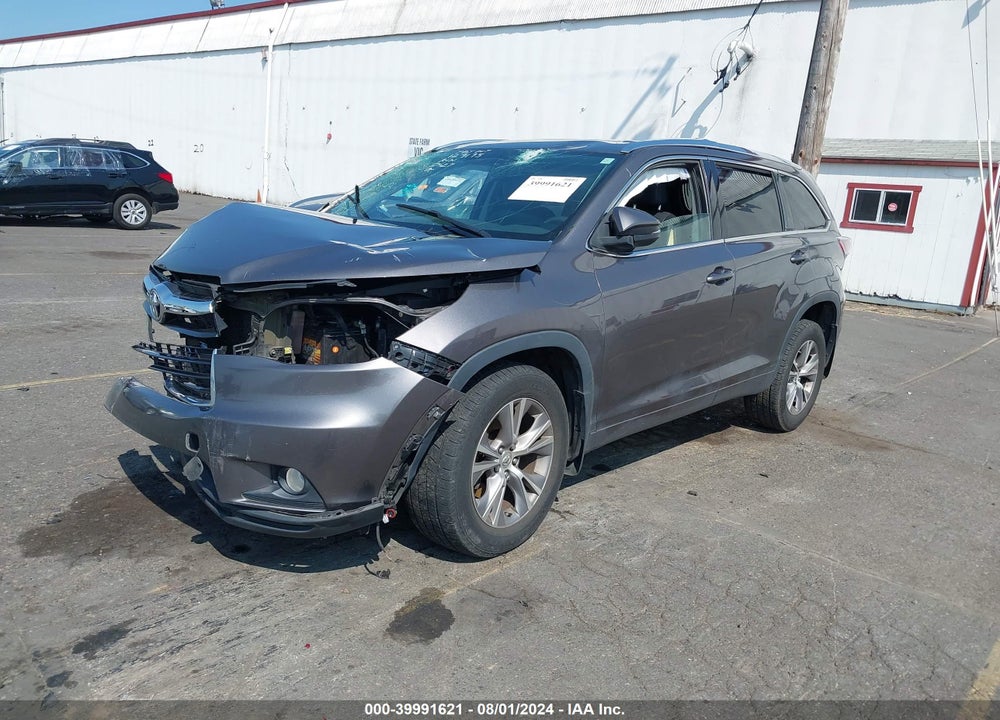2015 TOYOTA HIGHLANDER XLE V6 VIN: 5TDJKRFH7FS192278
