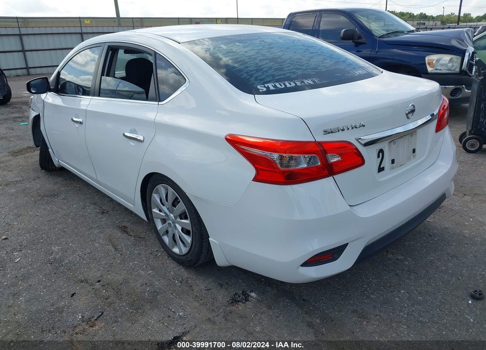 2016 NISSAN SENTRA S VIN: 3N1AB7AP7GY229667